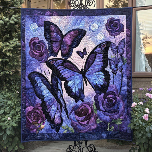 Purple Butterfly WU0401138CL Quilt