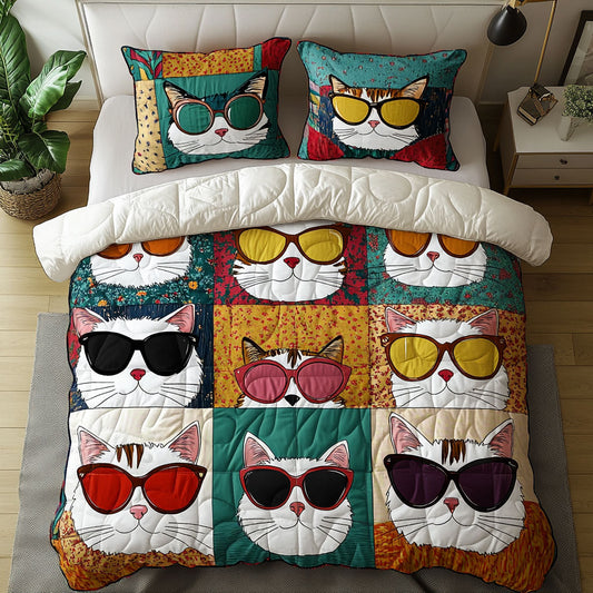 Purrfectly Cool Cat WU0703051CL Duvet Cover Set