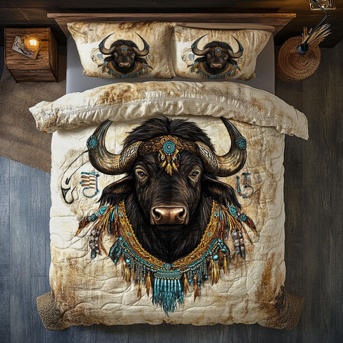 Regal Buffalo Guardian Of Ancient Winds WU0703023CL Duvet Cover Set