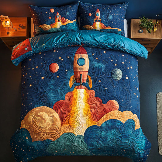 Rocket Celestial Ascent WU1103101CL Duvet Cover Set