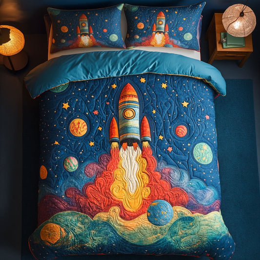 Rocket Cosmic Voyage WU1103098CL Duvet Cover Set