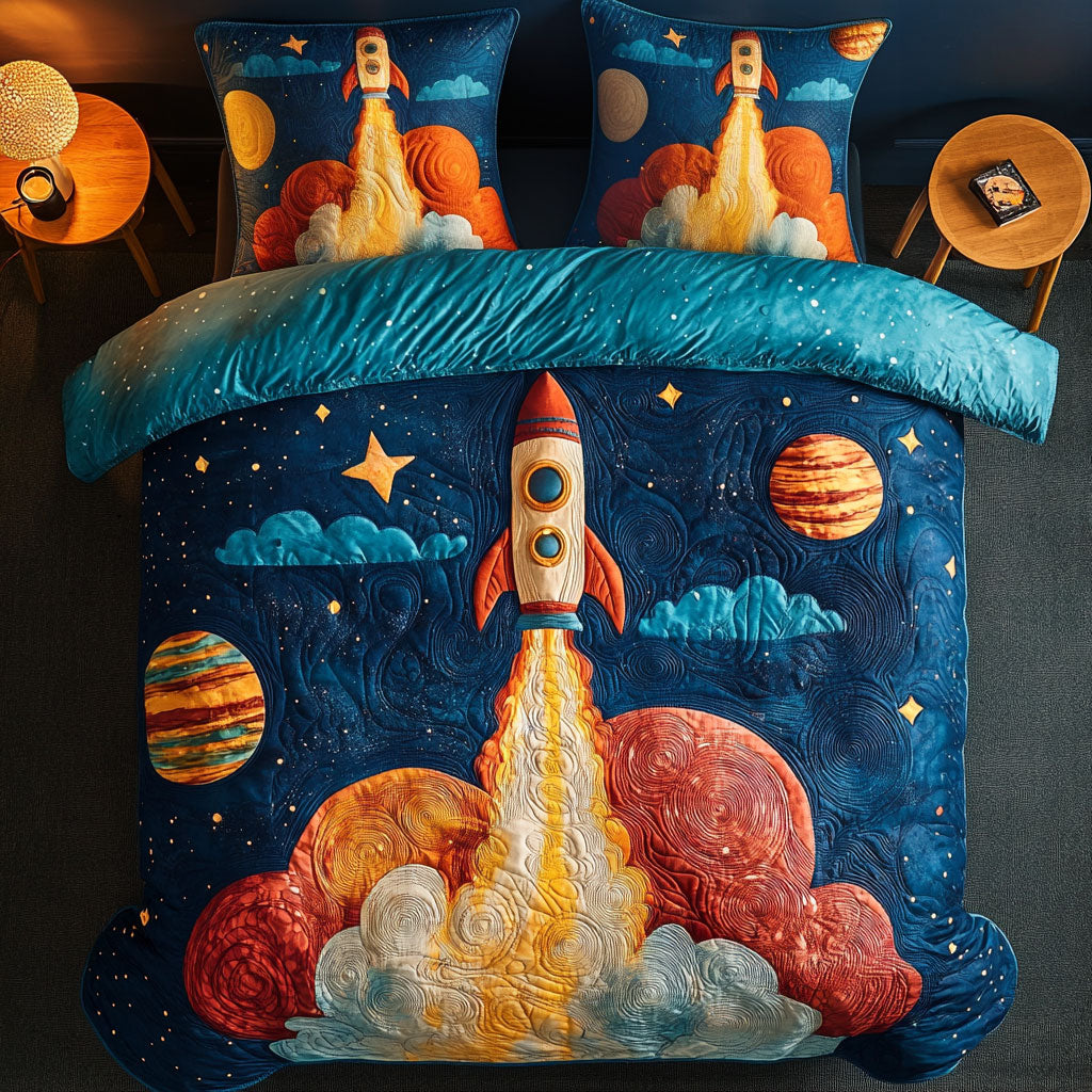 Rocket Cosmic Voyage WU1103100CL Duvet Cover Set