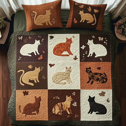 Rustic Cat Patchwork WU0403006CL Duvet Cover Set