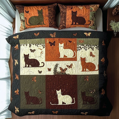 Rustic Cat Patchwork WU0403008CL Duvet Cover Set