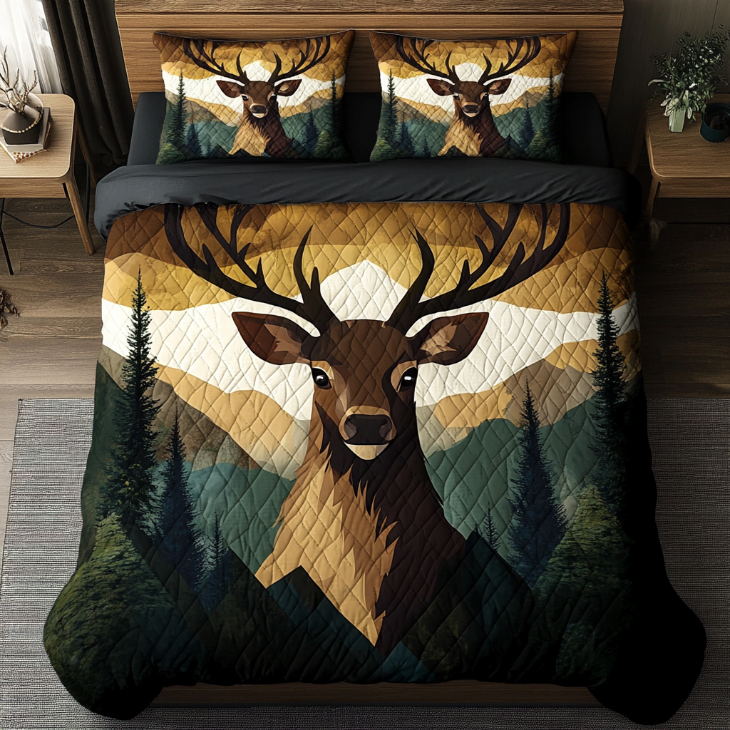 Rustic Reindeer WU1801025CL Duvet Cover Set