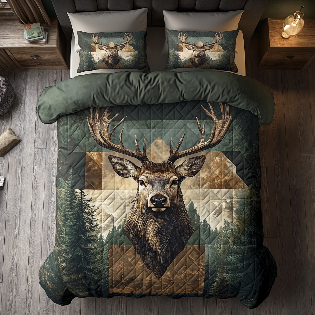 Rustic Reindeer WU1801029CL Duvet Cover Set