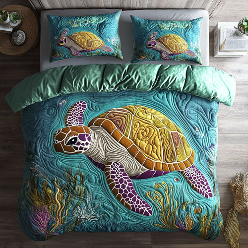 Sea Turtles Marine Life WU2402050CL Duvet Cover Set