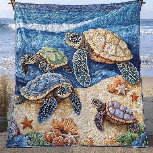 Sea Turtles Ocean Is Calling WU1501017CL Quilt