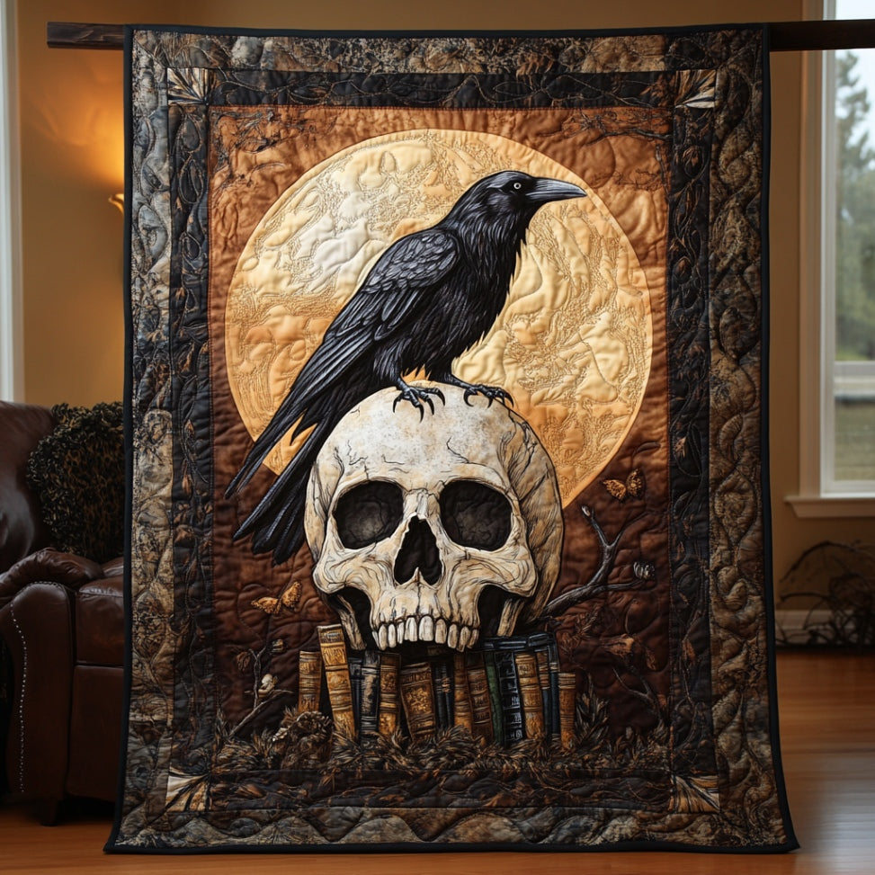 Skull And Raven WU1801078CL Quilt