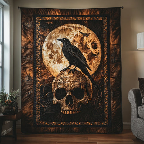 Skull And Raven WU1801080CL Quilt