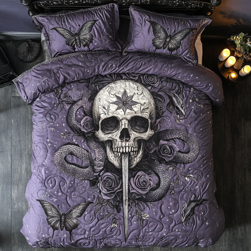 Skull And Sworn WU2402053CL Duvet Cover Set