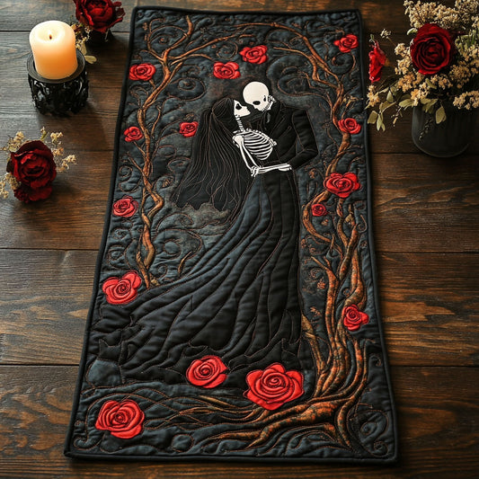 Skull Be Mine WU0303090CL Quilted Table Runner