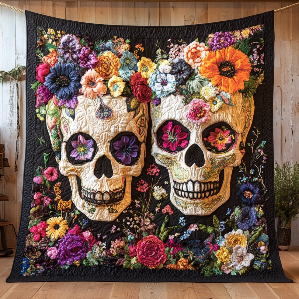 Skull Couple WU0401124CL Quilt