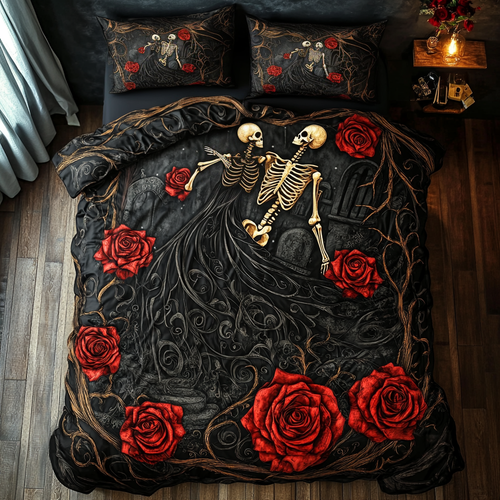 Skull Couple WU1501007CL Duvet Cover Set