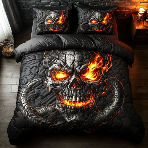 Skull Crowned In Darkness WU1103105CL Duvet Cover Set