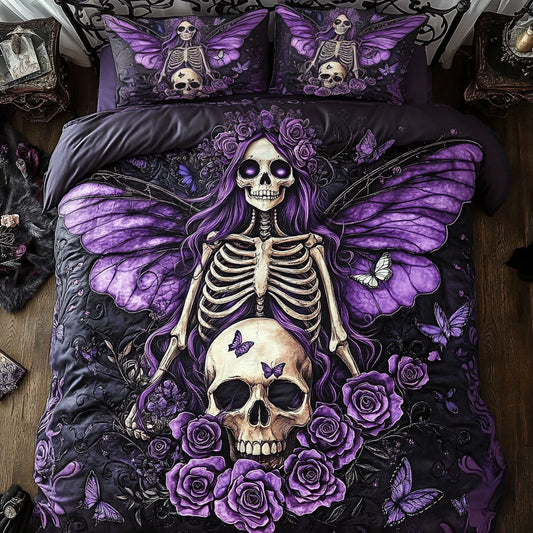 Skull Dark Majesty In Bloom WU1003042CL Duvet Cover Set