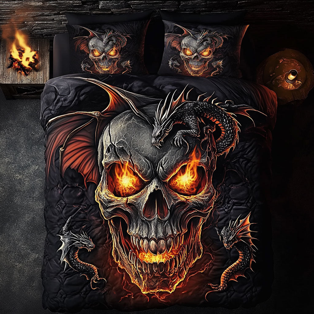 Skull Dragon’s Dominion WU1103112CL Duvet Cover Set