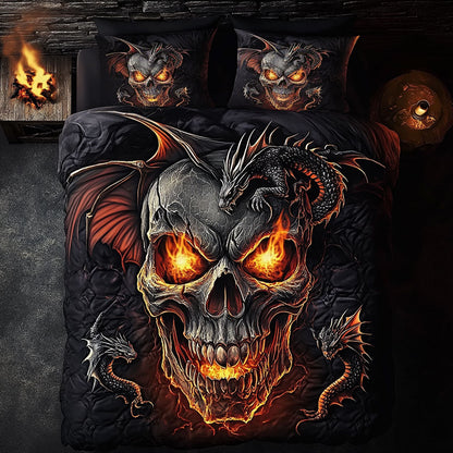 Skull Dragon’s Dominion WU1103112CL Duvet Cover Set