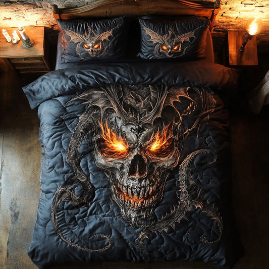 Skull Eclipse Of The Fallen King WU1103108CL Duvet Cover Set