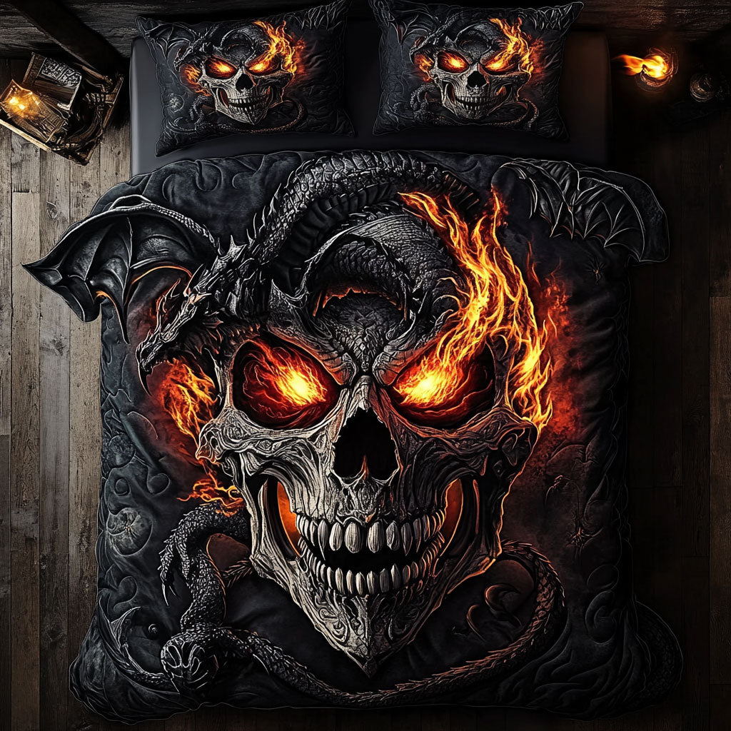 Skull Eclipse Of The Fallen King WU1103109CL Duvet Cover Set