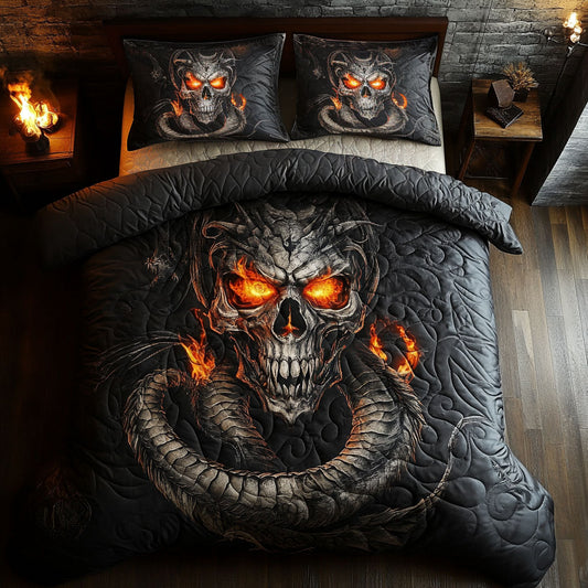 Skull Eclipse Of The Fallen King WU1103110CL Duvet Cover Set