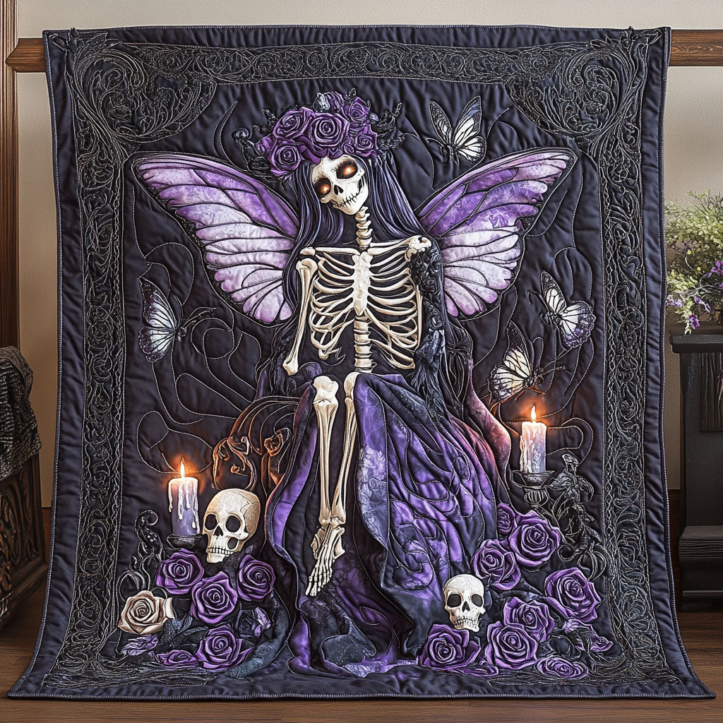 Skull Floral Phantom Empress WU1203005CL Quilt