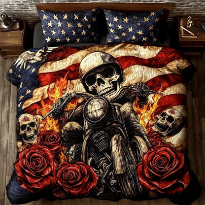 Skull Ghost Rider WU1003003L Duvet Cover Set