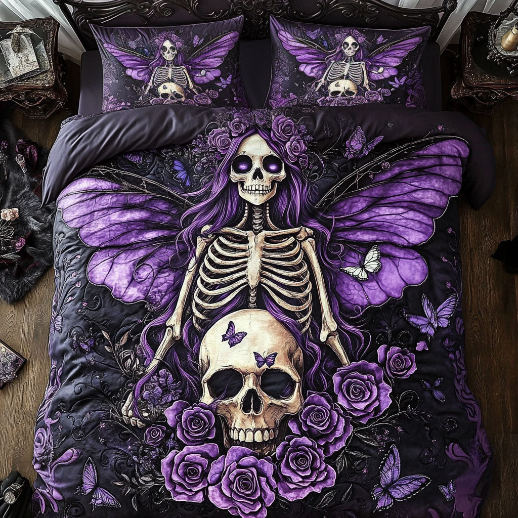 Skull Queen Of The Shadow Blossoms WU1003039CL Duvet Cover Set