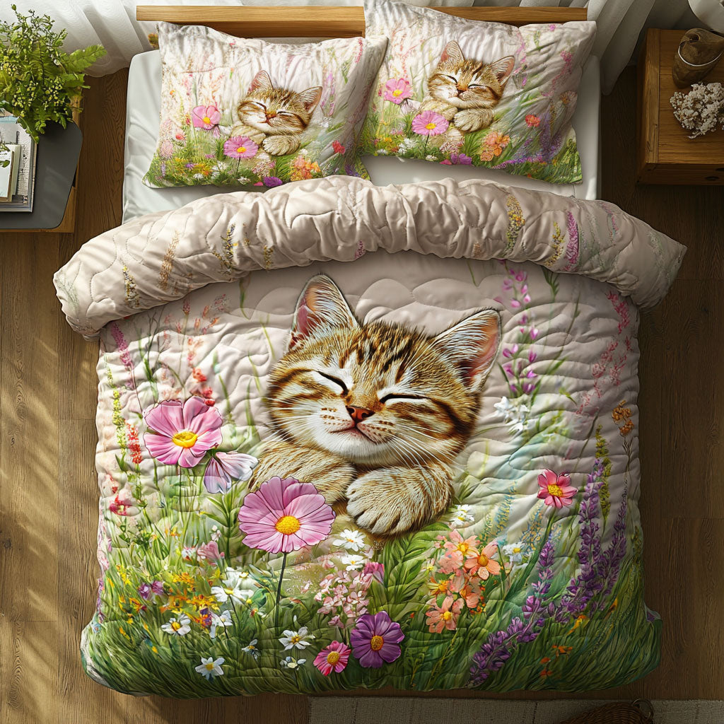 Sleeping Cat One Fine Spring Day WU1702005CL Duvet Cover Set