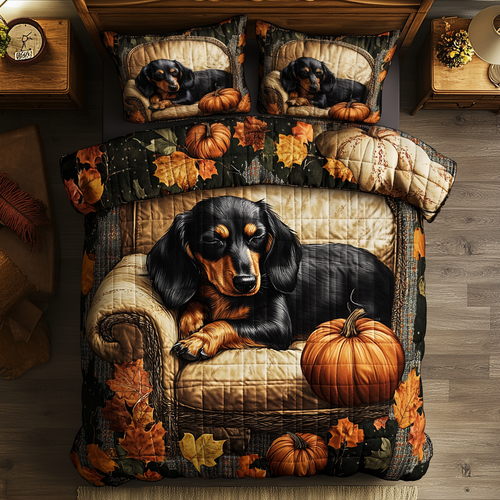 Sleeping Dachshund WU2001034CL Duvet Cover Set