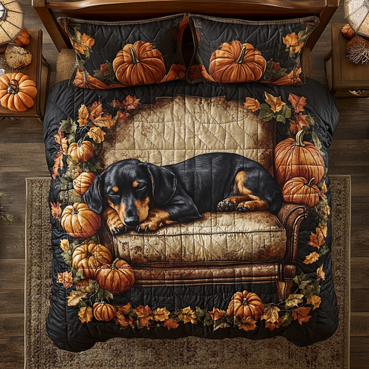 Sleeping Dachshund WU2001035CL Duvet Cover Set