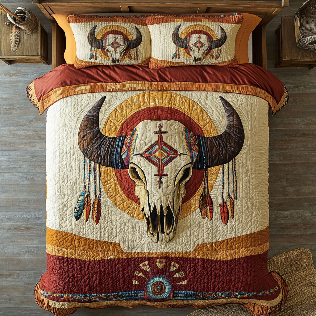 Spirit Of The Painted Buffalo WU1103015CL Duvet Cover Set