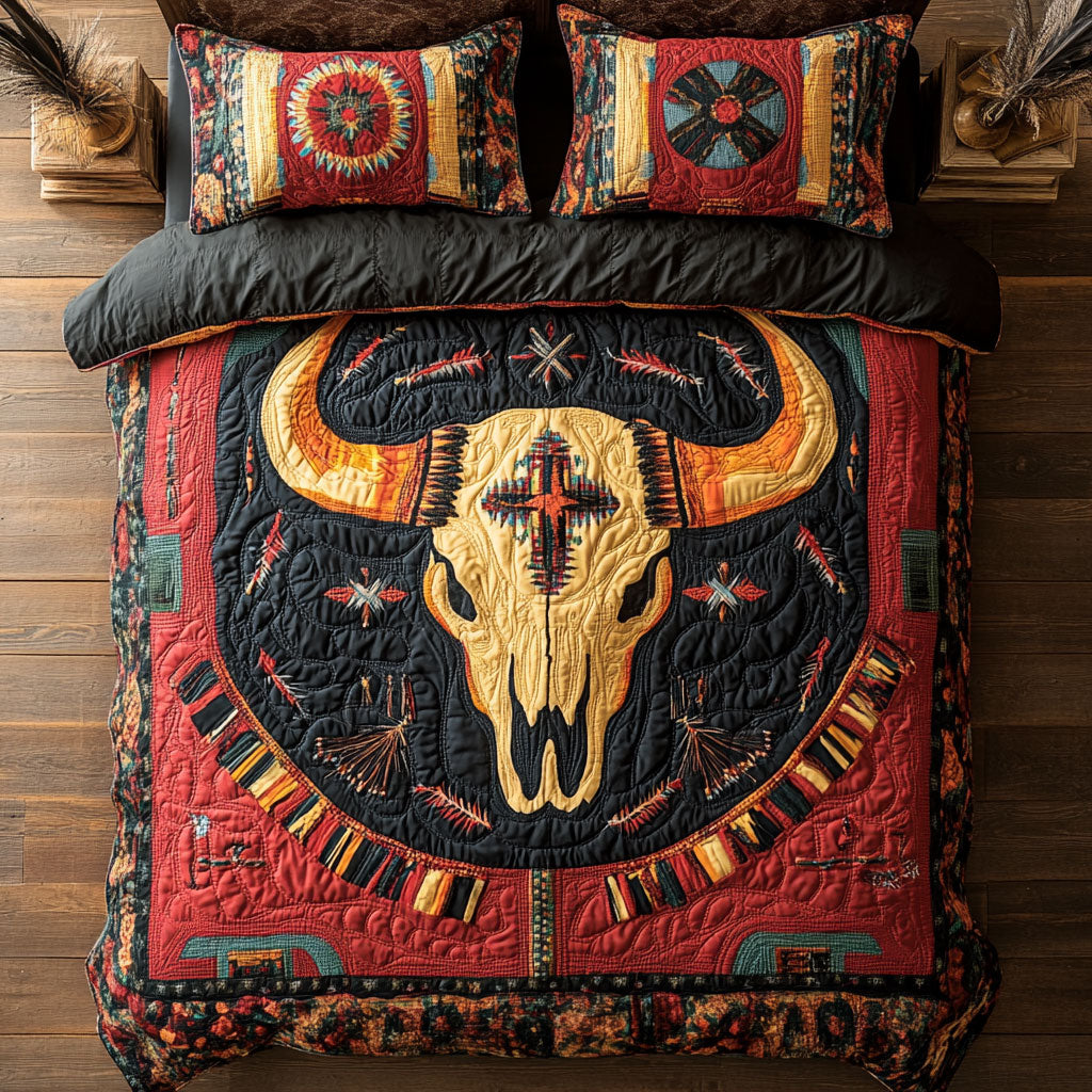 Spirit Of The Painted Buffalo WU1103017CL Duvet Cover Set