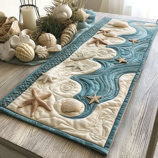 Starfish WU0303081CL Quilted Table Runner