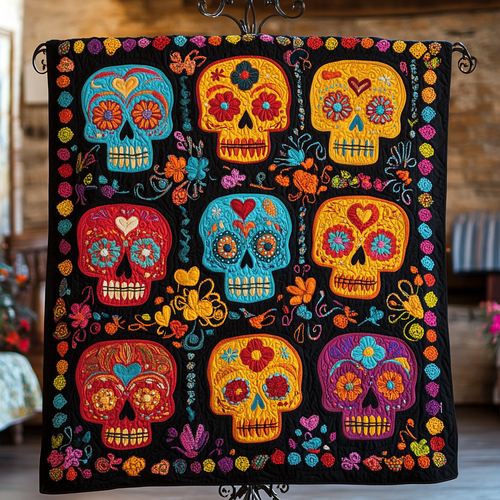 Sugar Skull WU1401007CL Quilt