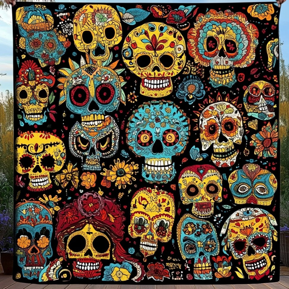 Sugar Skull WU1401084CL Quilt