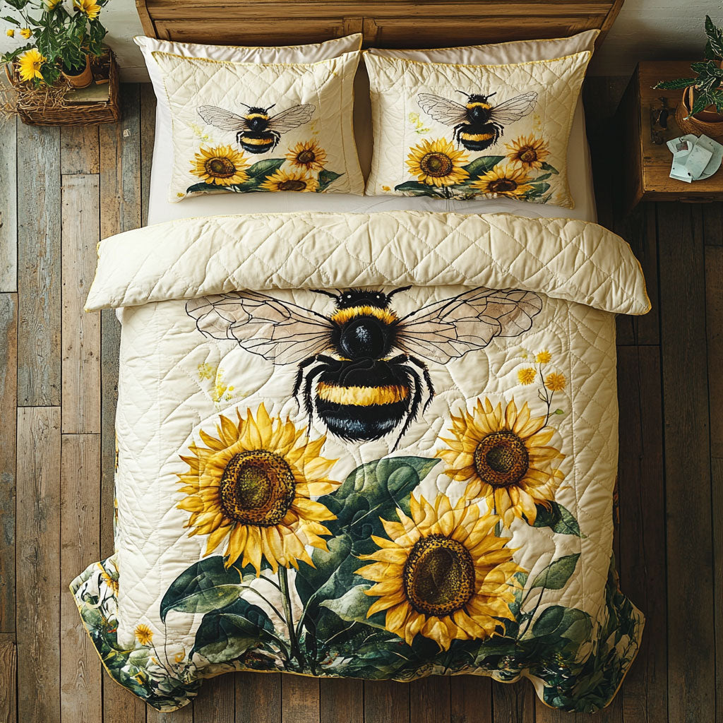 Sunflower Secrets And Bee Dreams WU0703001CL Duvet Cover Set