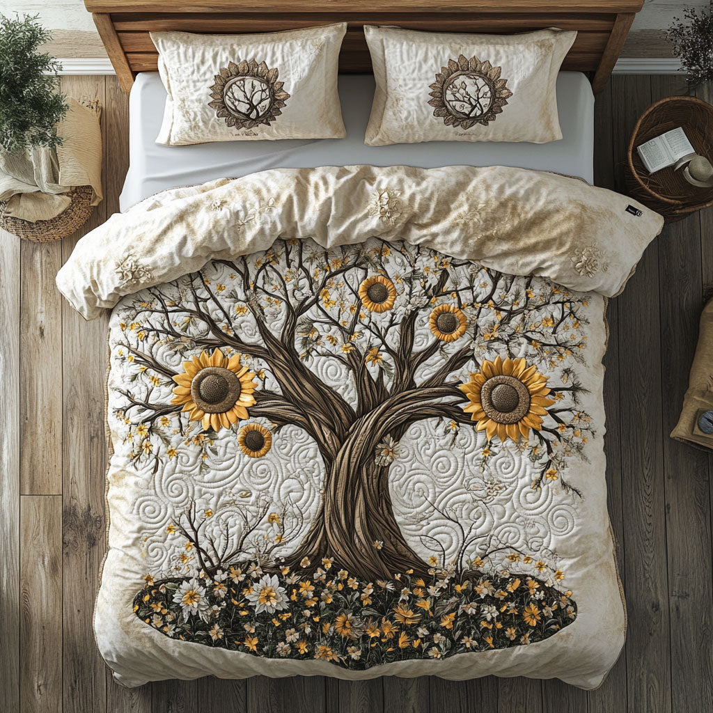 Sunflower Tree Of Life WU1802028CL Duvet Cover Set