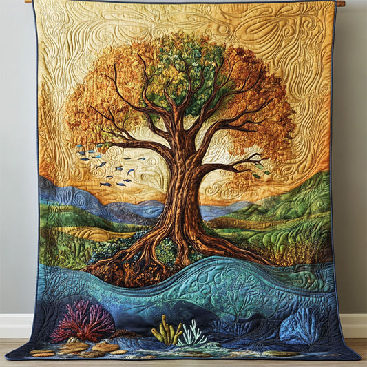 Tree Of Life Echoes Of The Ancient Tree WU1203007CL Quilt