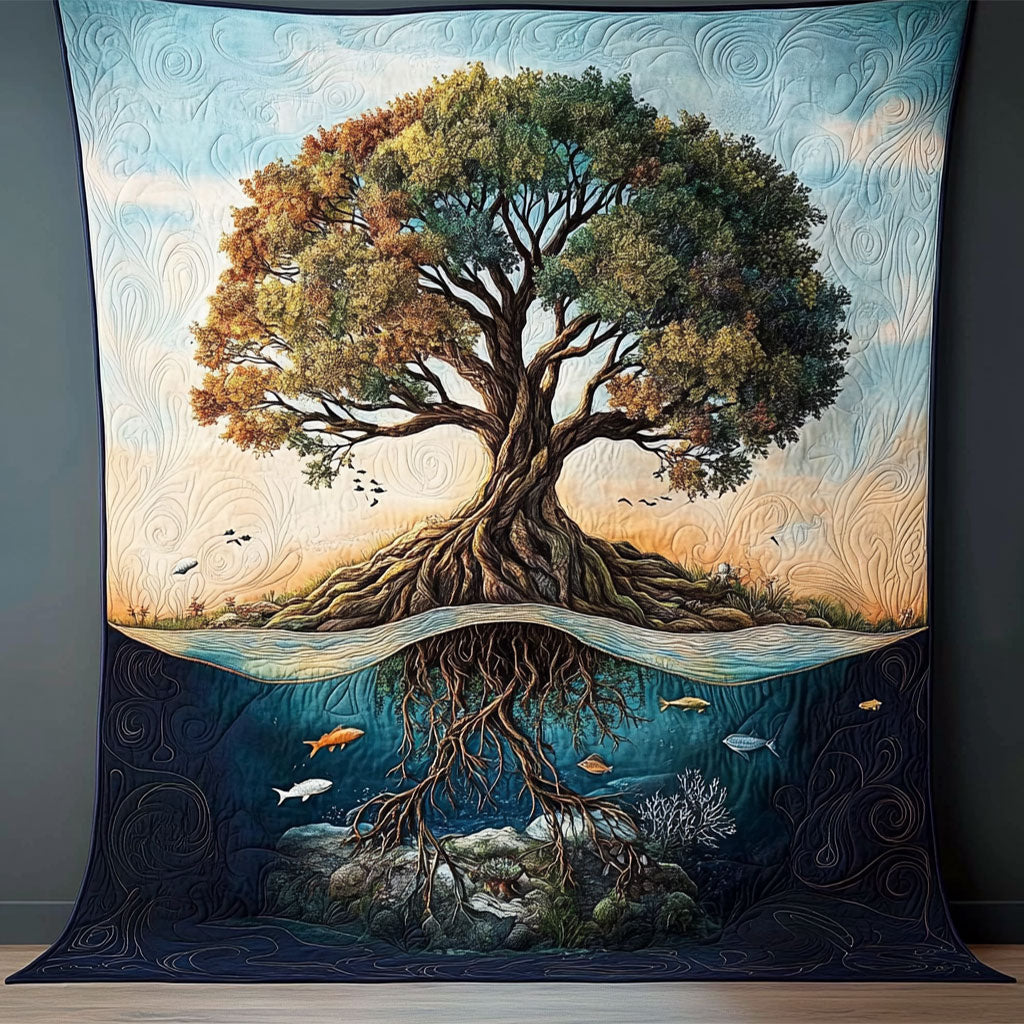 Tree Of Life Echoes Of The Ancient Tree WU1203009CL Quilt