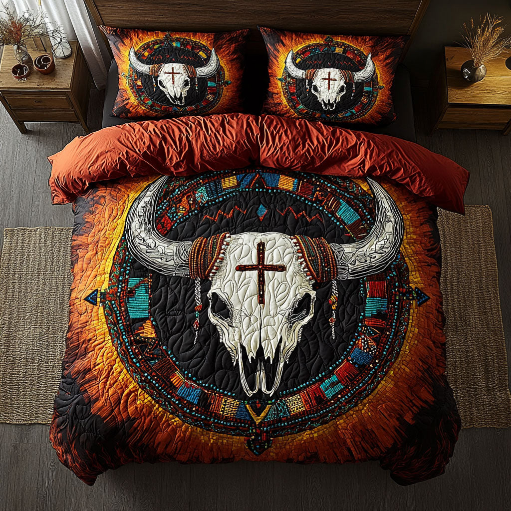 Tribal Buffalo Guardian Of the Sacred Plains WU1103011CL Duvet Cover Set