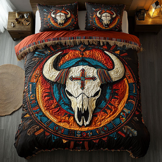 Tribal Buffalo Guardian Of the Sacred Plains WU1103013CL Duvet Cover Set