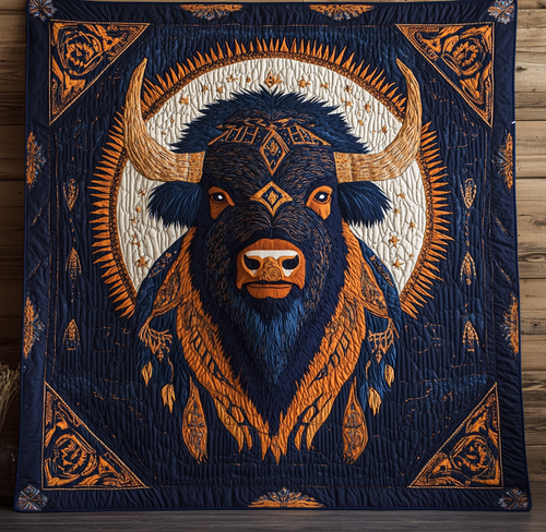 Tribal Buffalo WU1803008CL Quilt