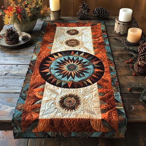 Tribal Mandala WU0303077CL Quilted Table Runner