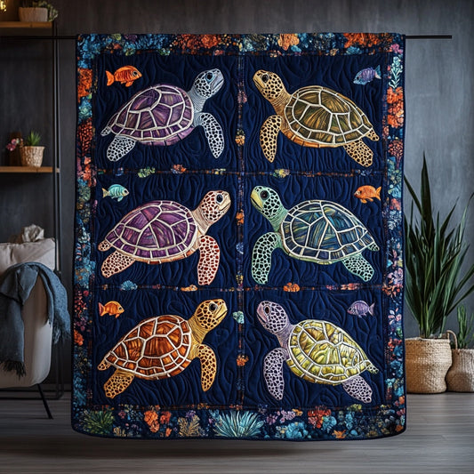 Turtle Ocean Is Calling WU0401044CL Quilt