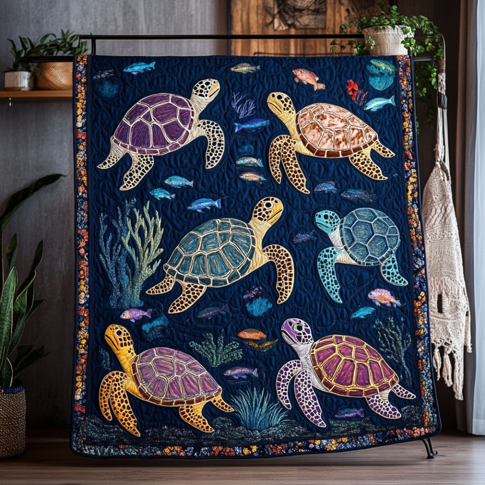 Turtle Ocean Is Calling WU0401047CL Quilt