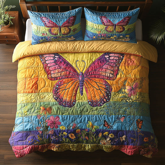 Vibrant Butterfly WU0403054CL Duvet Cover Set