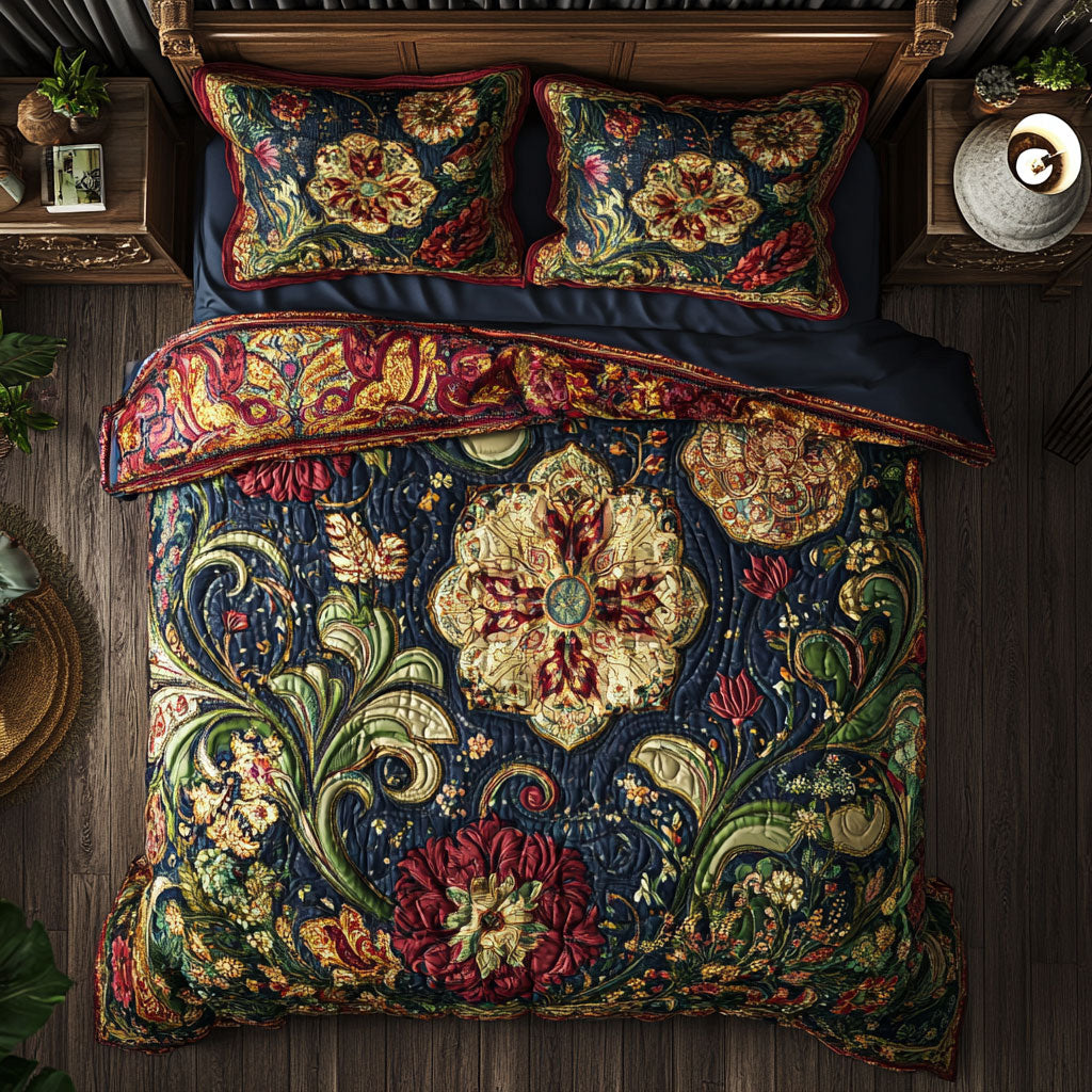 Vintage Floral Patchwork WU1703026CL Duvet Cover Set