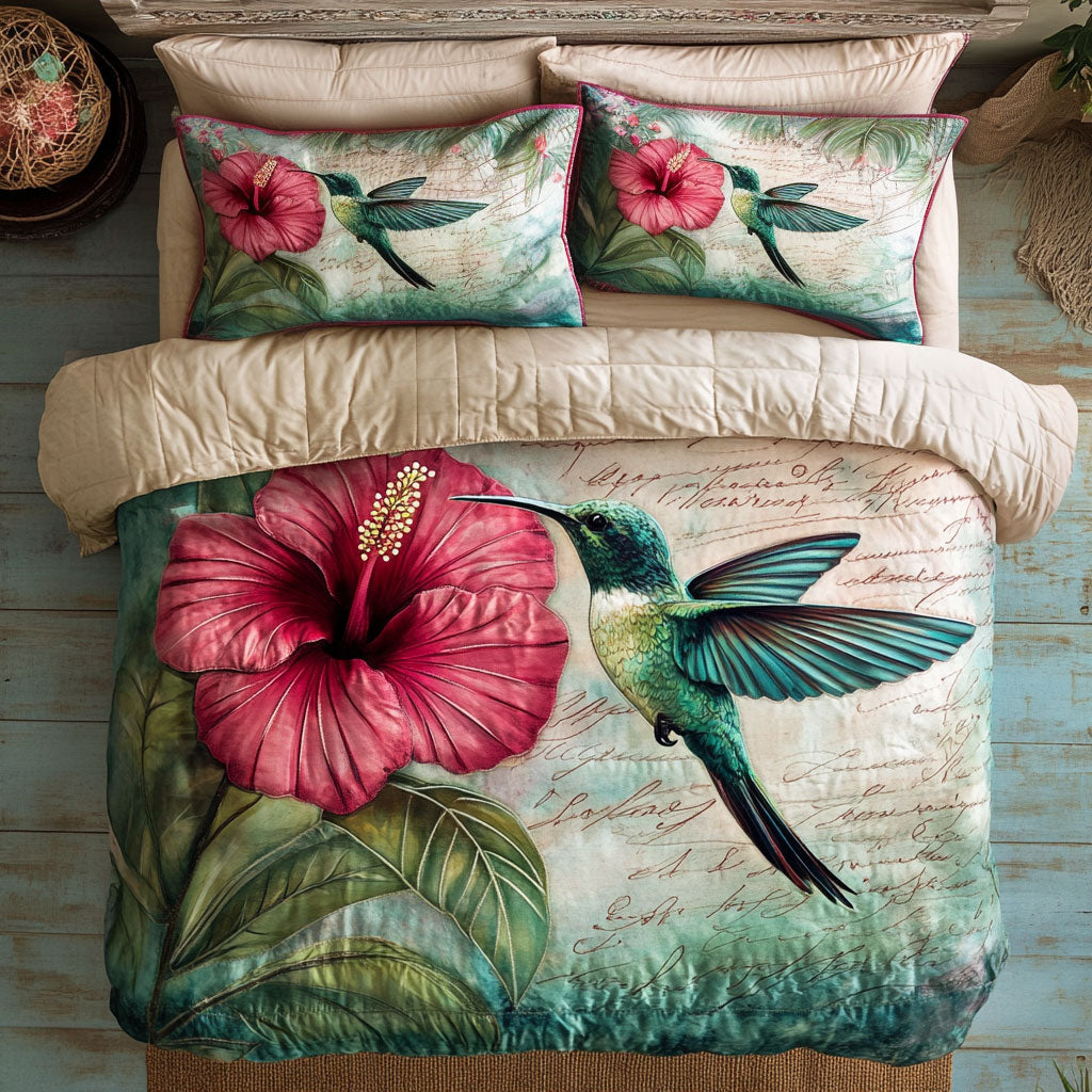 Vintage Hummingbird WU0302054CL Duvet Cover Set