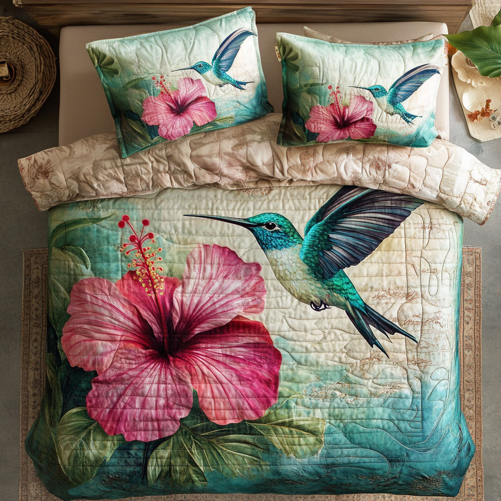 Vintage Hummingbird WU0302068CL Duvet Cover Set